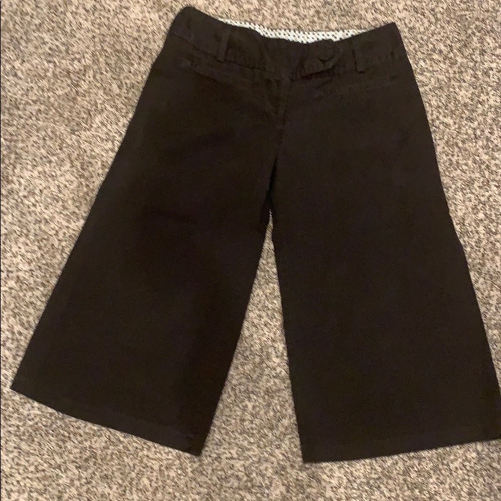 Wide Leg Capri Slacks